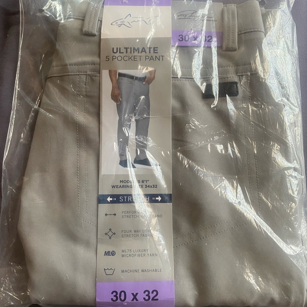 Greg Norman Collection Gray Chinos
